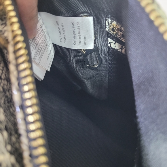 Danier Leather snake print multi compartment shoulder bag - Picture 10 of 10